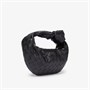 Кожаная сумка Mini Jodie Intrecciato с верхней ручкой Bottega Veneta, черный 6392555