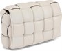 Сумка Bottega Veneta Padded Cassette Bag Chalk/Gold, белый 1127668