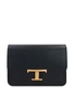 Tod's сумка через плечо из натуральной кожи mini T, черный 15831585