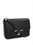 Tod's сумка через плечо из натуральной кожи mini T, черный 15831585