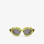 Солнцезащитные очки Loewe x Paula's Ibiza G000270X03 в форме цветка из ацетата ацетата Loewe, зеленый 6392538