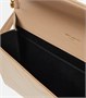 Кожаный клатч Cassandre Small с матовой отделкой Saint Laurent, бежевый 2106529