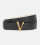 Кожаный ремень Virtus Versace, черный 2122355