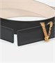 Кожаный ремень Virtus Versace, черный 2122355
