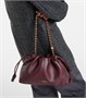 Кожаная наплечная сумка Flamenco Loewe, Dark Burgundy 25641900