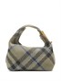 Мини-сумка Burberry Peg в клетку, зеленый 15827837