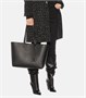 Кожаная сумка-тоут Shopping E/W Saint Laurent, черный 2107946