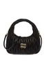 Стеганая мини-сумка Miu Wander MIU MIU, черный 25847050