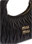 Стеганая мини-сумка Miu Wander MIU MIU, черный 25847050