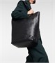 Классическая большая кожаная сумка-тоут. Bottega Veneta, черный 5980877