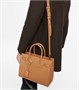 Маленькая кожаная сумка-тоут sac de jour Saint Laurent, коричневый 5979317