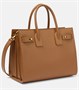 Маленькая кожаная сумка-тоут sac de jour Saint Laurent, коричневый 5979317