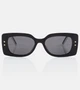 Солнцезащитные очки DiorPacific S1U в квадратной оправе Dior Eyewear, черный 2075889
