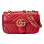 Мини-сумка Gucci GG Marmont через плечо, красная 21158721