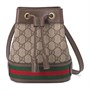 Мини-сумка Gucci Ophidia Bucket, коричневая 619880