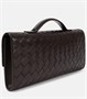 Клатч Andiamo Intrecciato из кожи Bottega Veneta, Fondant-M Brass 25641520