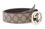 Ремень Gucci Supreme с пряжкой, коричневый 14038887