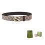 Ремень Gucci Supreme с пряжкой, коричневый 14038887