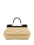 Dolce & Gabbana плетеная сумка-тоут Elongated Sicily, нейтральный цвет 15680395