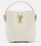 Le 37 Мини кожаная сумка-ведро Saint Laurent, Blanc Vintage 25641378