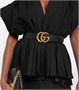 Ремень с логотипом GG Gucci, черный 2082270