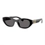MIU MIU Солнцезащитные очки овальной формы Eyewear Oval Frame, Black 27984045