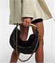 Маленькая кожаная сумка через плечо sardine Bottega Veneta, черный 6951616
