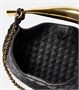Маленькая кожаная сумка через плечо sardine Bottega Veneta, черный 6951616