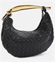 Маленькая кожаная сумка через плечо sardine Bottega Veneta, черный 6951616