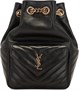 Сумка Saint Laurent Joe Chevron Bucket Bag Black, черный 1123744