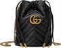 Мини-сумка Gucci GG Marmont Bucket Черная 666800