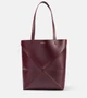 Складная кожаная сумка-тоут Puzzle Fold Medium Loewe, Dark Burgundy 25641340