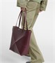 Складная кожаная сумка-тоут Puzzle Fold Medium Loewe, Dark Burgundy 25641340