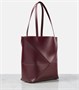 Складная кожаная сумка-тоут Puzzle Fold Medium Loewe, Dark Burgundy 25641340