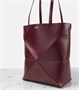 Складная кожаная сумка-тоут Puzzle Fold Medium Loewe, Dark Burgundy 25641340