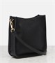 Миниатюрная кожаная сумка через плечо Prada, черный 25626289