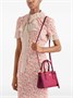 Prada мини-сумка Galleria из сафьяновой кожи, розовый 24580946