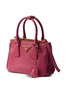Prada мини-сумка Galleria из сафьяновой кожи, розовый 24580946
