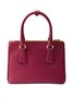 Prada мини-сумка Galleria из сафьяновой кожи, розовый 24580946