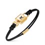 Браслет с замком LV Louis Vuitton, черный 22192362