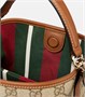 Маленькая сумка-ведро Gucci с принтом GG Emblem 25627575