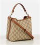 Маленькая сумка-ведро Gucci с принтом GG Emblem 25627575