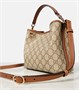 Маленькая сумка-ведро Gucci с принтом GG Emblem 25627575