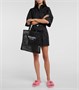Сумка-шоппер с логотипом Prada, черный 25628097
