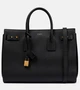 Сумка-тоут sac de jour из мягкой кожи среднего размера Saint Laurent, черный 5980512