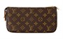LOUIS VUITTON Сумка через плечо из лакированного полотна с кожаной отделкой женская коричневая 27972831