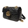 Мини-сумка Gucci GG Marmont через плечо с цепочкой, черная 21158714