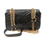 Мини-сумка Gucci GG Marmont через плечо с цепочкой, черная 21158714