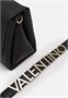 Сумка через плечо Valentino с клапаном и декоративным ремешком, черный 1719555