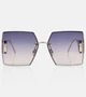 Солнцезащитные очки 30Montaigne S7U в квадратной оправе Dior Eyewear, золотой 2075819
